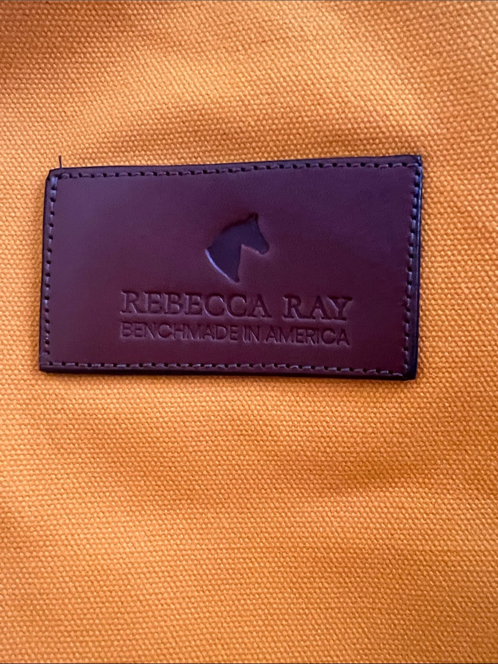 Rebecca Ray Mary Ann Horse Show Tote in orange Equestrian Dallas Pa. - Picture 6 of 11